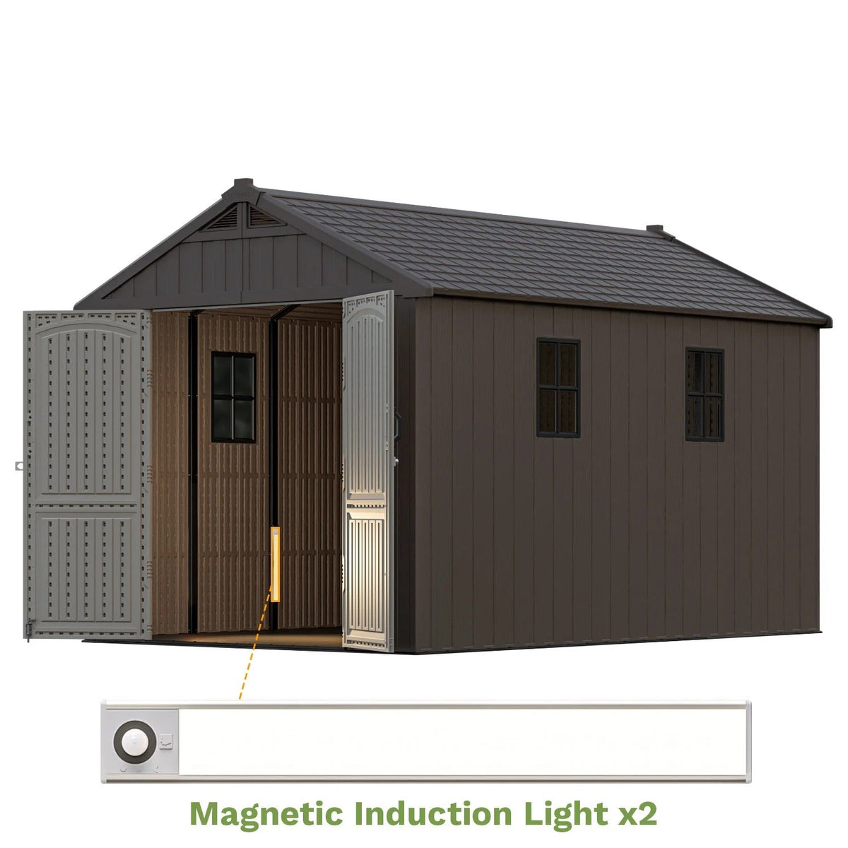 Patiowell 8x12 brown shed