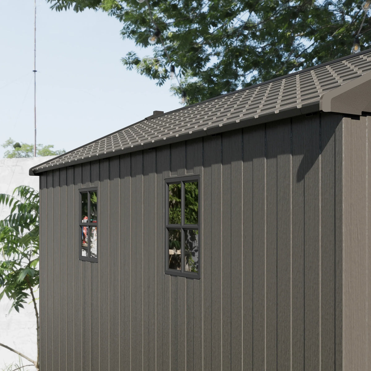 Patiowell 8x12 brown with windows