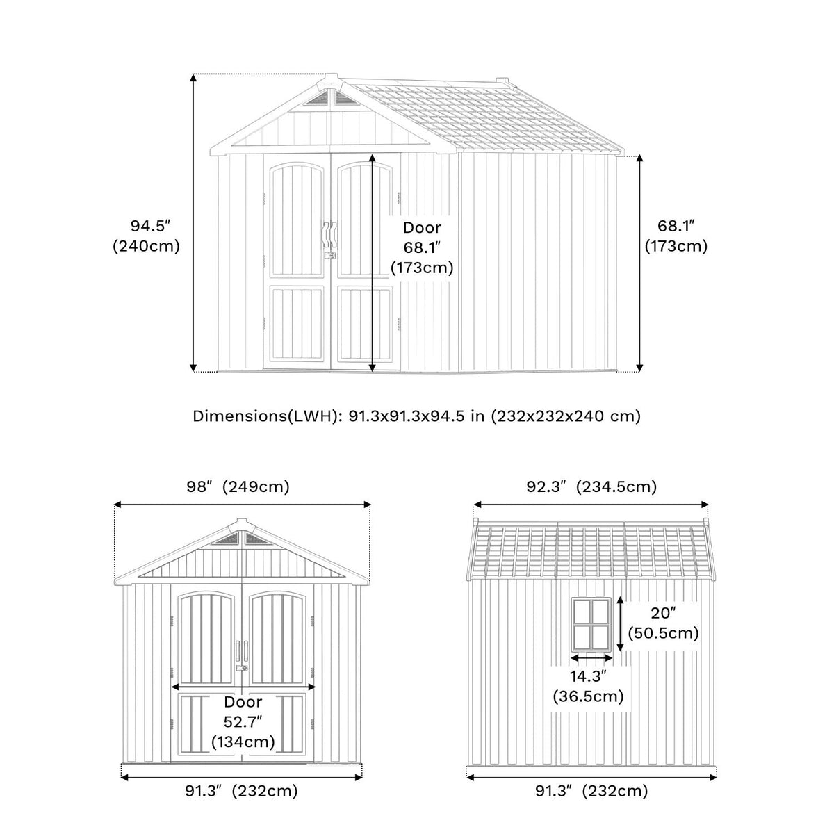 Patiowell 8x8 dimensions