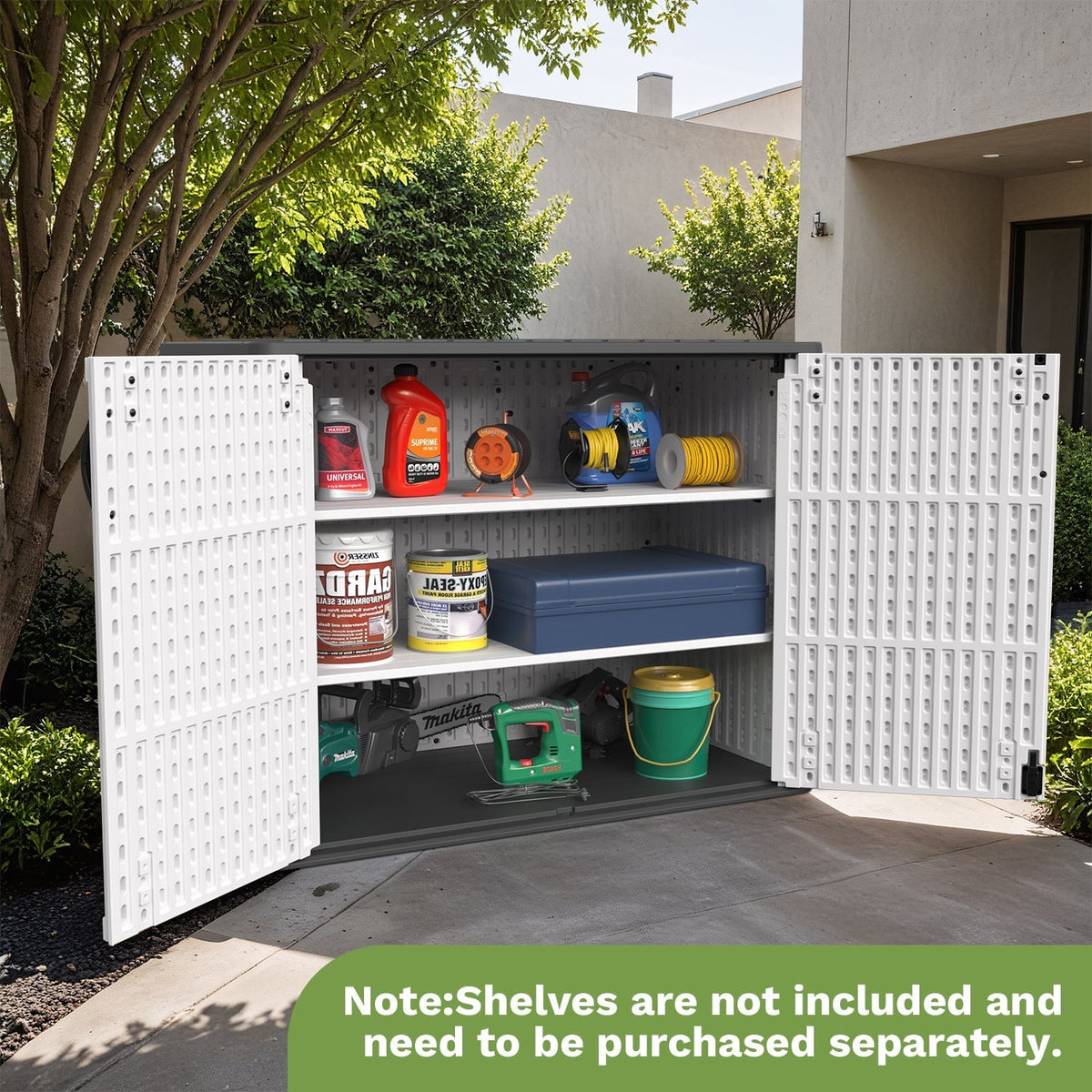 Patiowell 26 cu.ft cabinet open