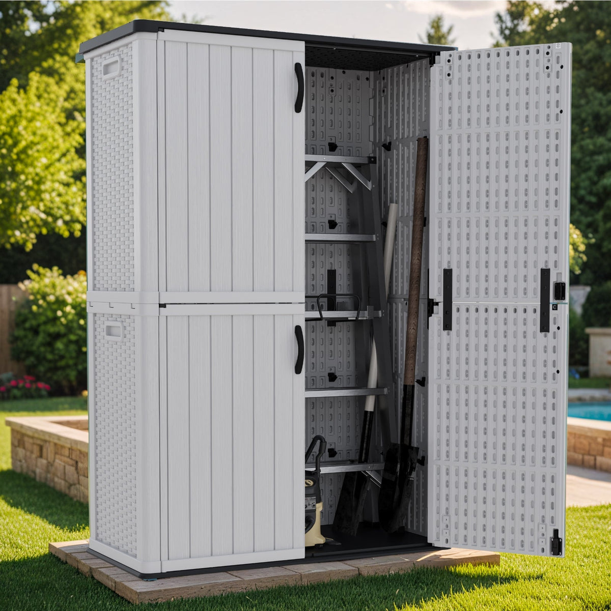 Patiowell 50 cu.ft cabinet closed