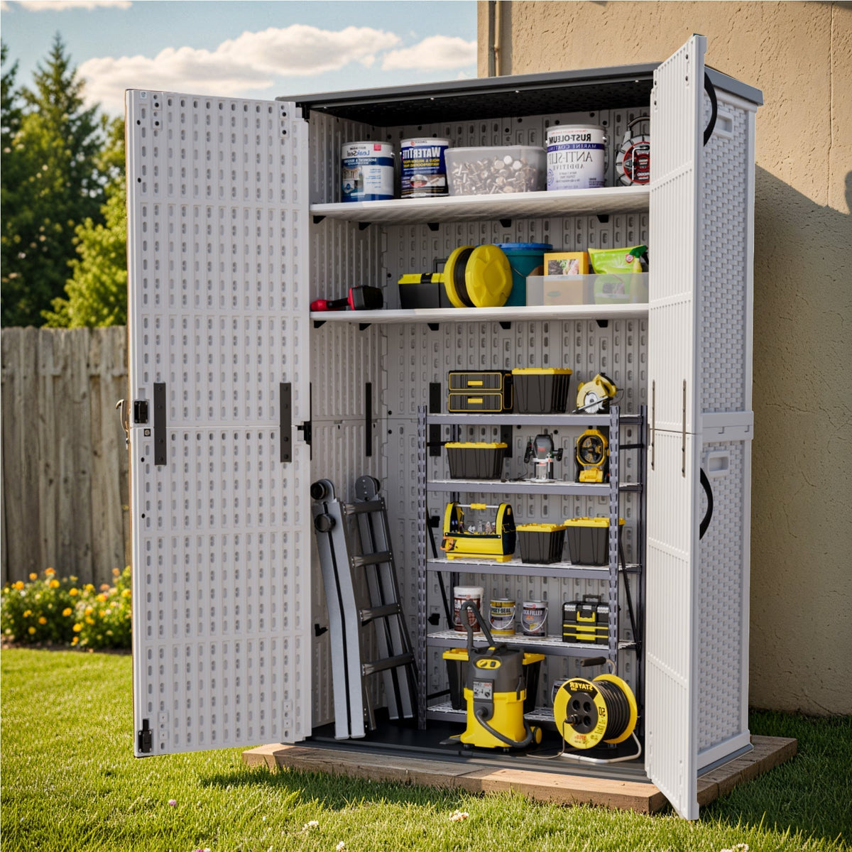 Patiowell 50 cu.ft cabinet open