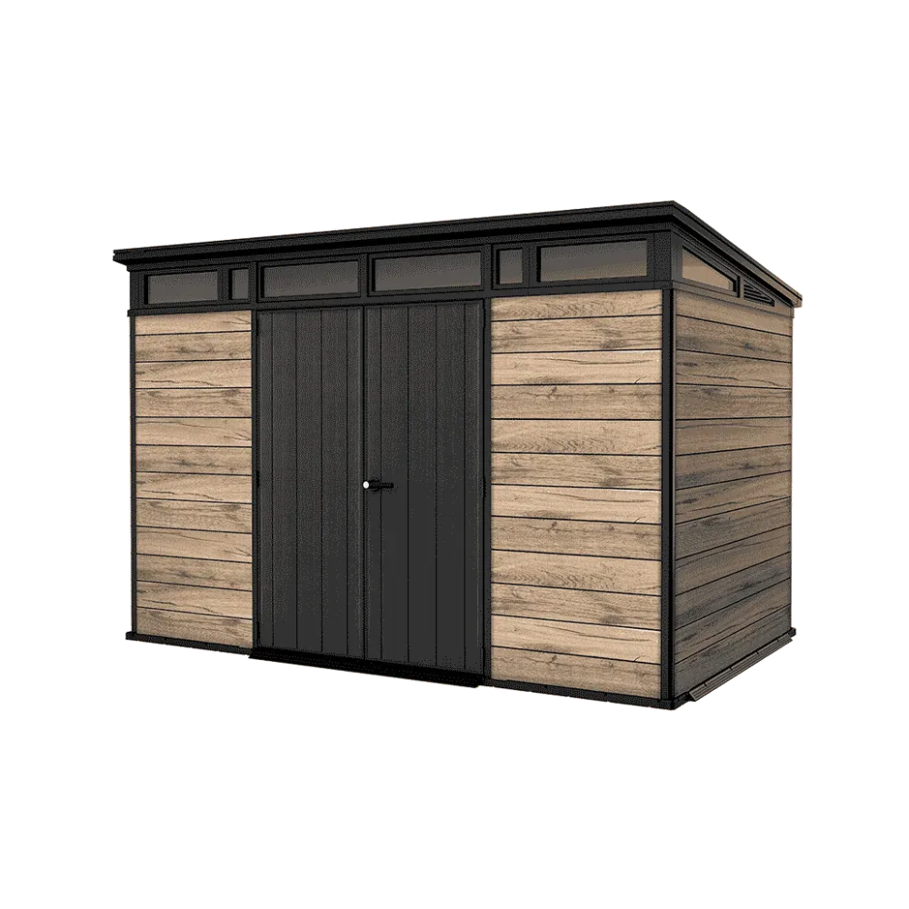 Keter Signature 11x7 shed in pine brown