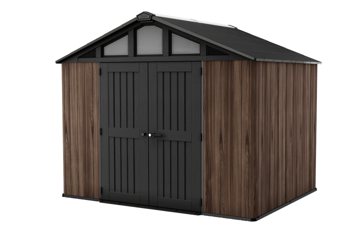 Keter Signature Summit 10x8 shed in rosewood
