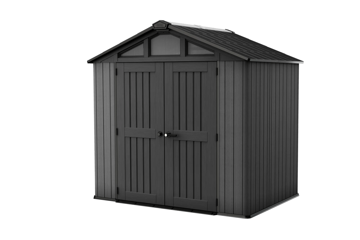 Keter Stronghold 8x6 shed in grey