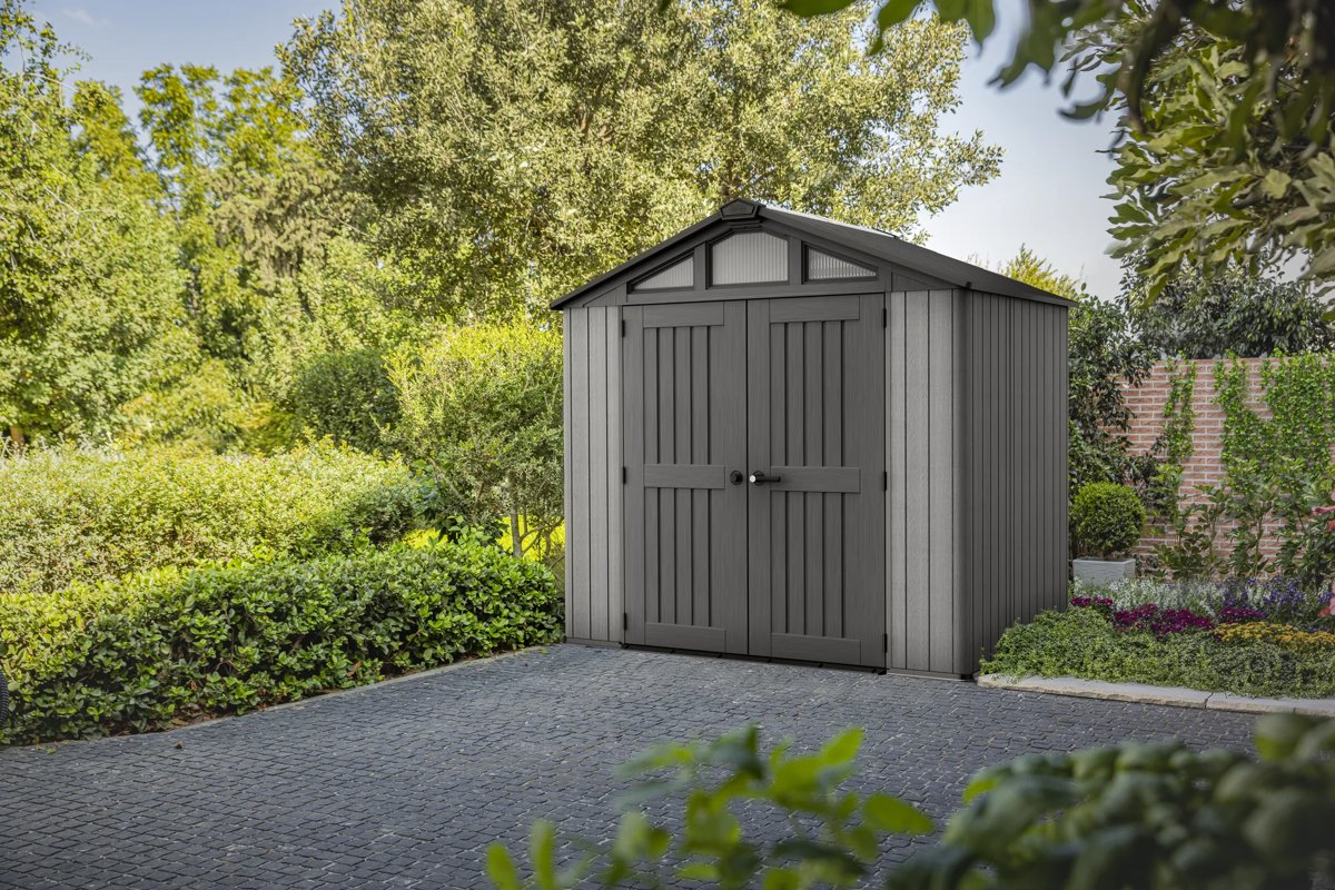 Keter Stronghold 8x6 in a garden