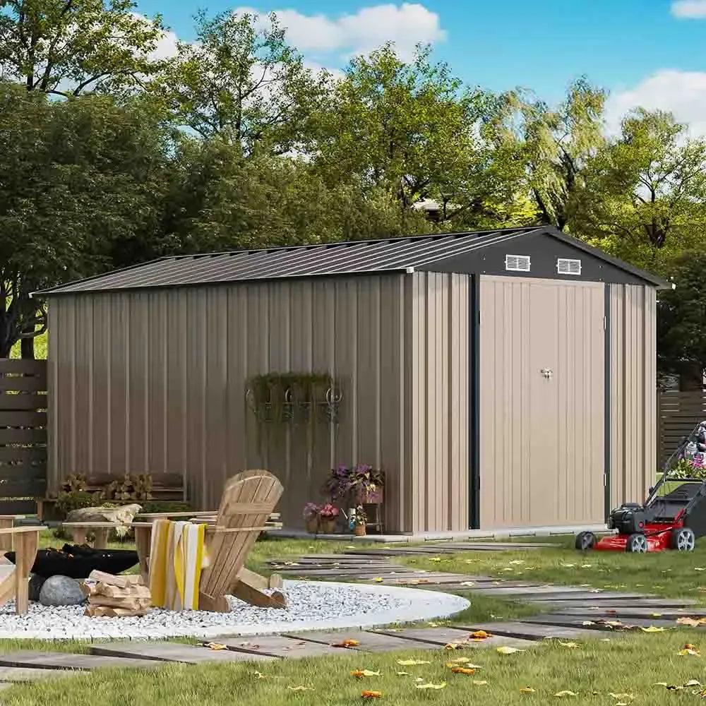 Patiowell 8x12 metal shed detail