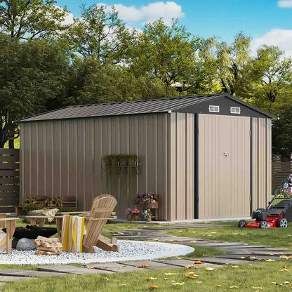 Patiowell 8x12 metal shed detail