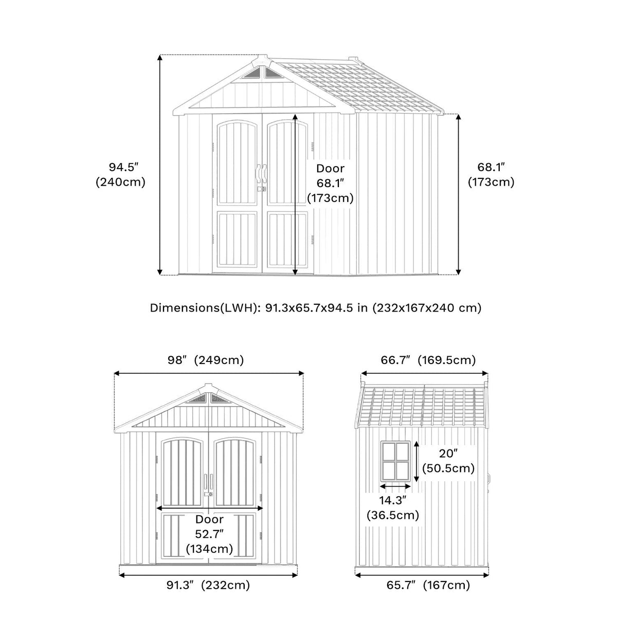 Patiowell 8x6 dimensions