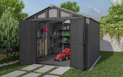 Keter Stronghold 10x11.5 in a garden