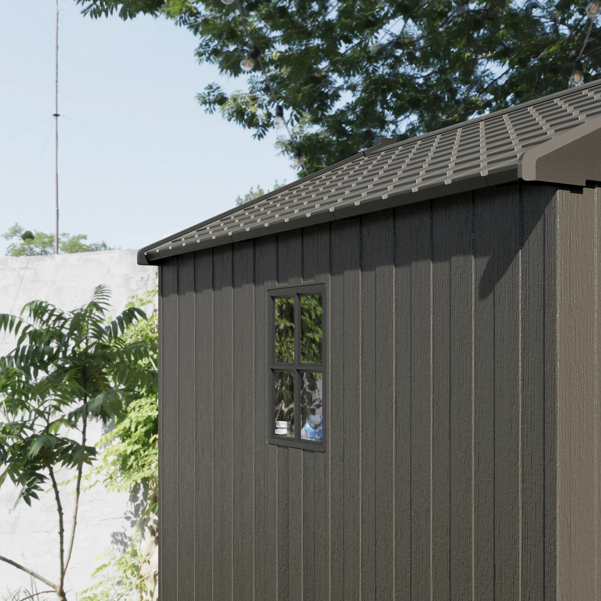 Patiowell 8x8 brown with windows