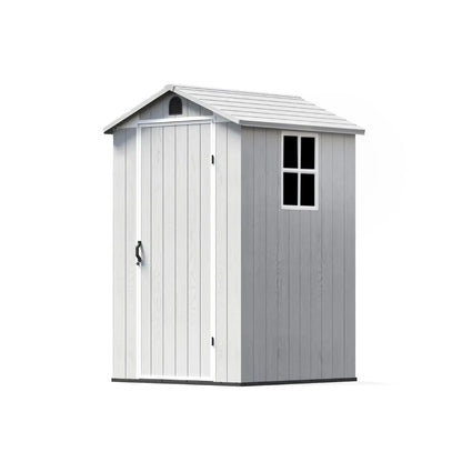 Patiowell Fit-it 4x4 garden store in grey and white