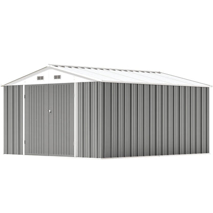 Patiowell 10x12 metal shed in grey