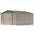 Patiowell 10x12 metal shed in brown