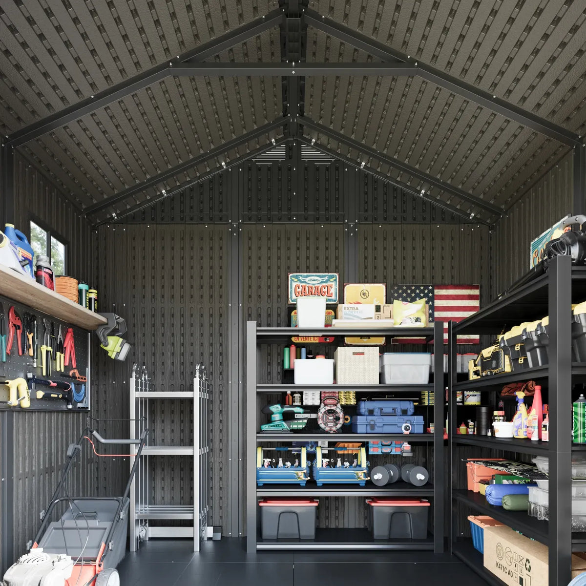 Patiowell 8x6 shed interior