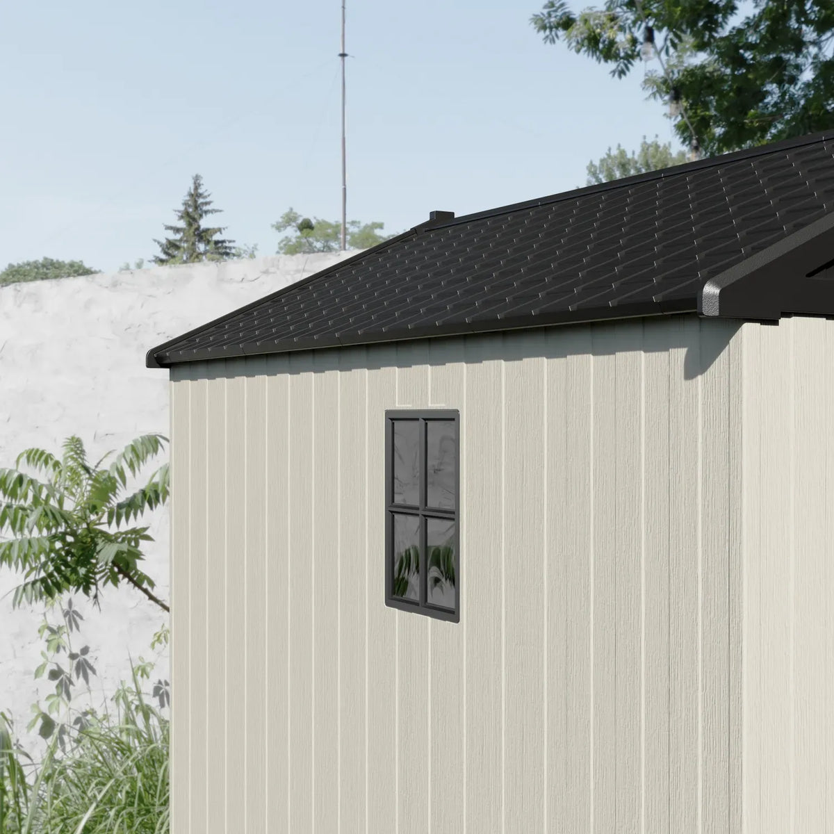 Patiowell 8x10 grey white with windows