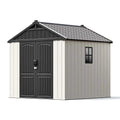 Patiowell Kick-it 8x8 shed in grey and white