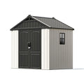 Patiowell Kick-it 8x6 shed in grey and white