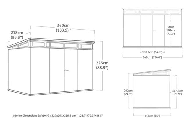 Keter Signature 11x7 dimensions