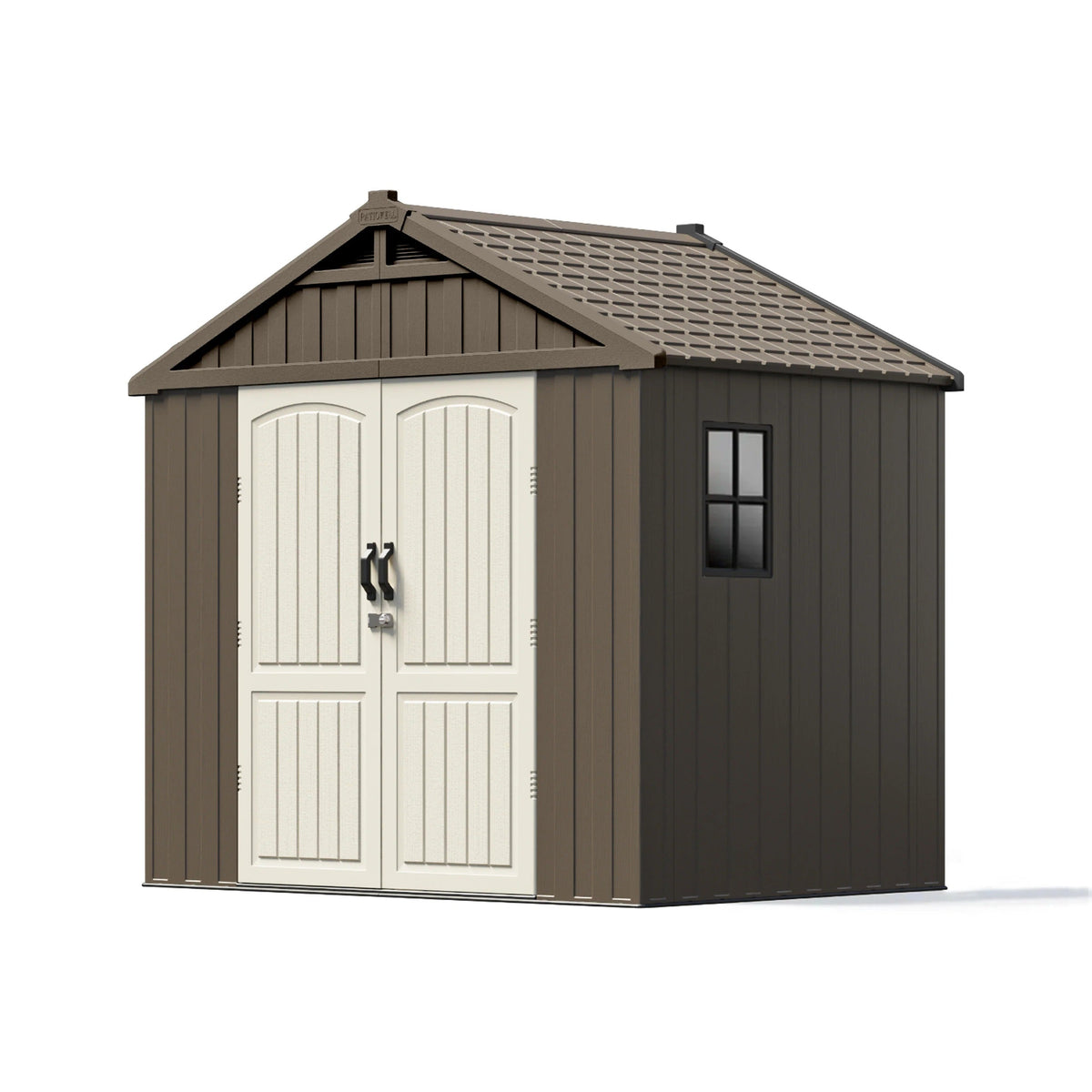 Patiowell Kick-it 8x8 shed in brown