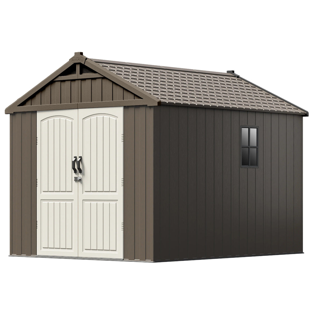 Patiowell Kick-it 8x10 shed in brown