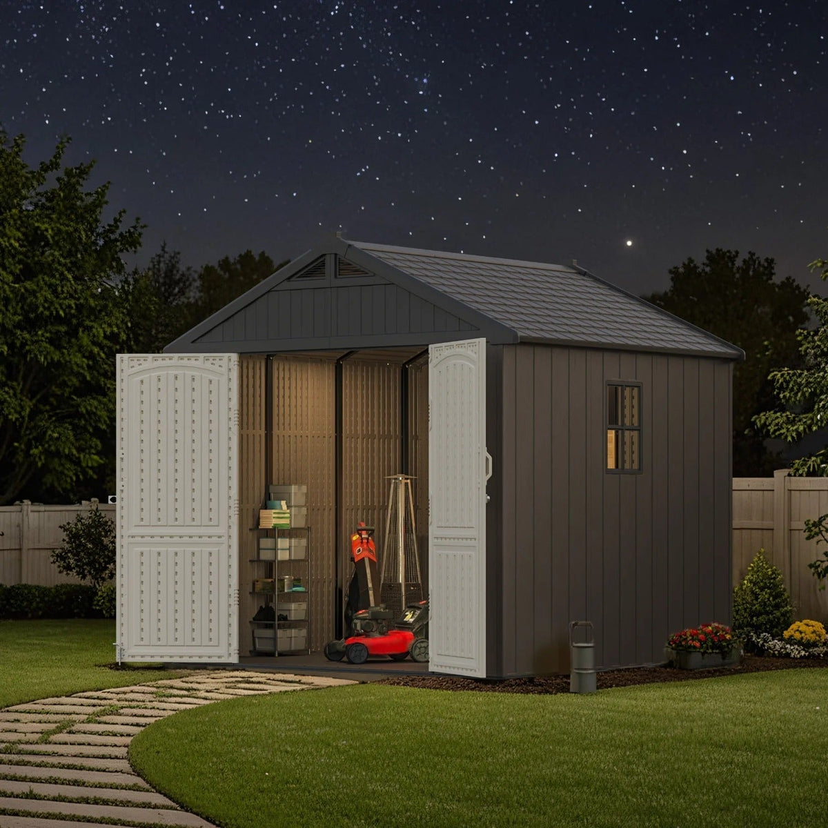 Patiowell 8x8 brown shed