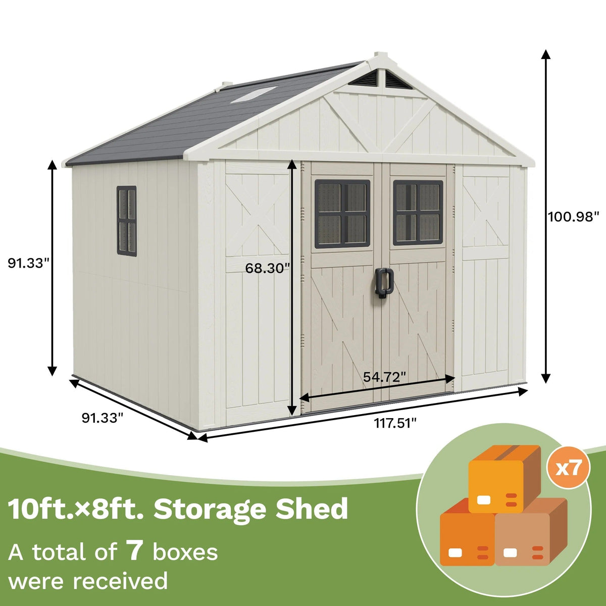 Patiowell 10x8 shed detail