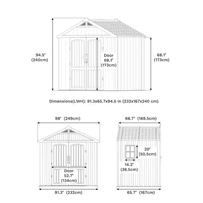 Patiowell 8x6 dimensions