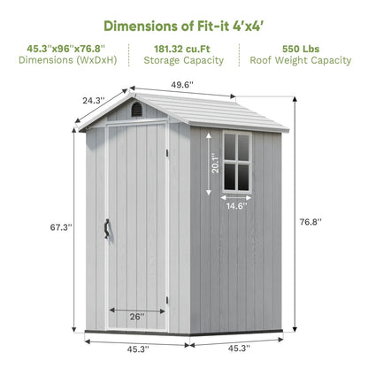 Patiowell 4x4 dimensions