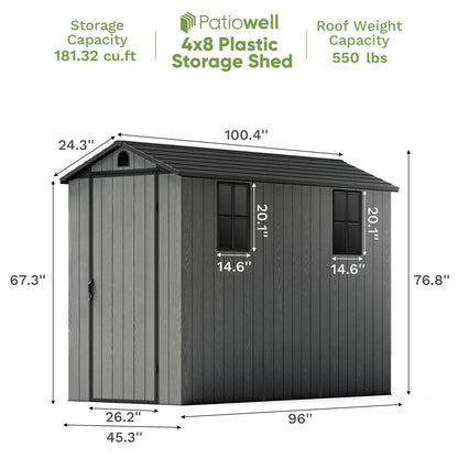 Patiowell 4x8 dimensions