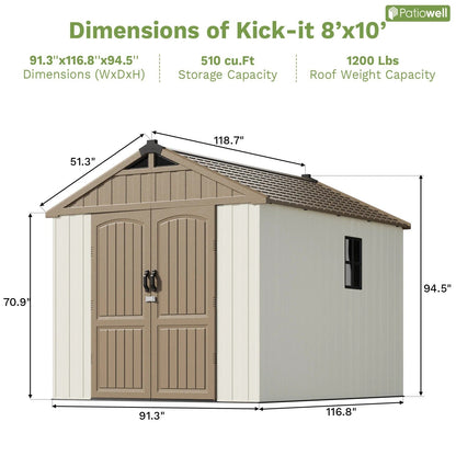 Patiowell 8x10 dimensions