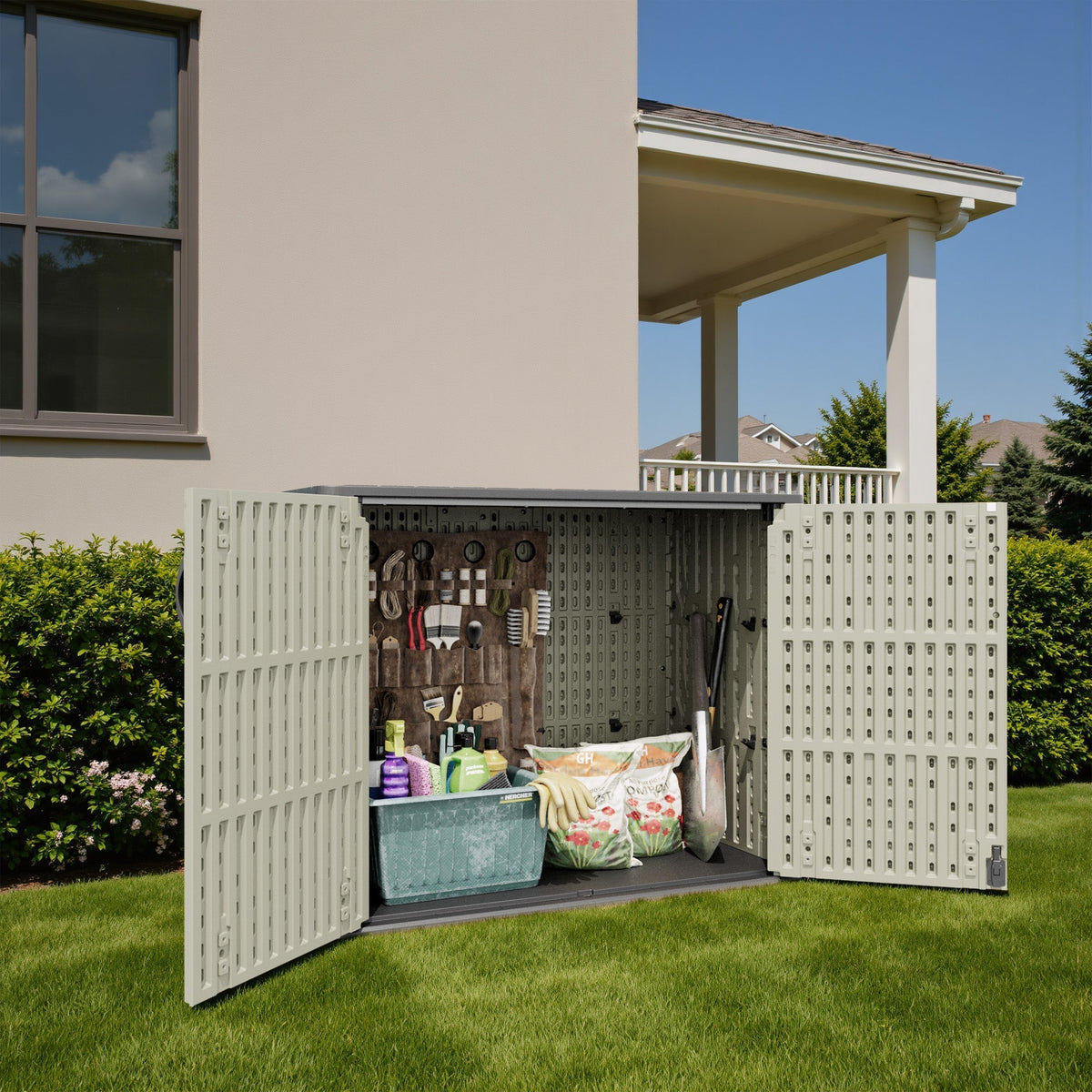 Patiowell 25 cu.ft cabinet open