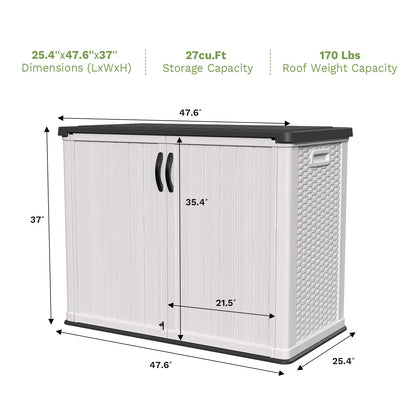 Patiowell 26 cu.ft cabinet dimensions