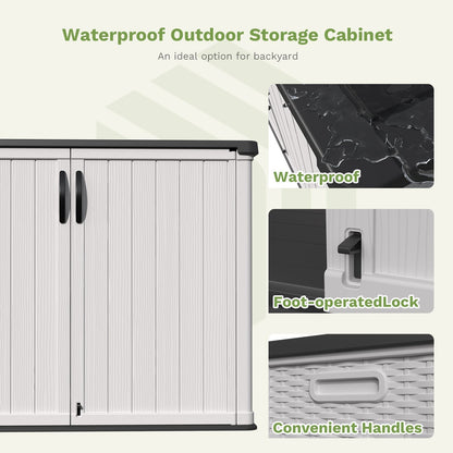Patiowell cabinet features